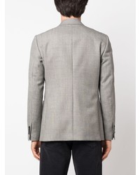 Мужской серый пиджак с принтом от Lardini