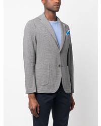 Мужской серый пиджак с принтом от Manuel Ritz