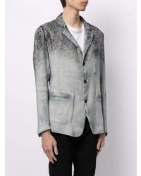 Мужской серый пиджак с принтом от Avant Toi
