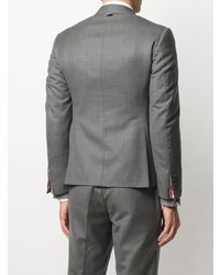 Мужской серый пиджак с принтом от Thom Browne