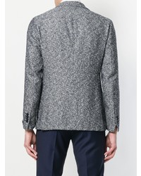 Мужской серый пиджак с принтом от Tagliatore