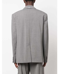 Мужской серый пиджак с принтом от MSGM