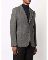 Мужской серый пиджак с узором "в ёлочку" от Comme Des Garcons SHIRT
