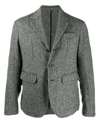 Мужской серый пиджак с узором "в ёлочку" от DSQUARED2