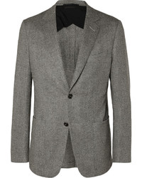 Мужской серый пиджак с узором "в ёлочку" от Dunhill