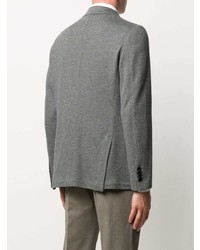 Мужской серый пиджак с узором "в ёлочку" от Canali