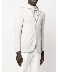 Мужской серый пиджак с узором "в ёлочку" от Eleventy