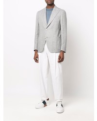 Мужской серый пиджак с узором "в ёлочку" от Eleventy