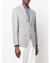Мужской серый пиджак с узором "в ёлочку" от Eleventy