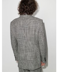 Мужской серый пиджак с узором "гусиные лапки" от Tom Ford