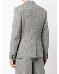 Мужской серый пиджак с узором "гусиные лапки" от Comme Des Garcons Homme Plus