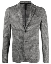 Мужской серый пиджак с узором "гусиные лапки" от Harris Wharf London