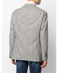 Мужской серый пиджак с узором "гусиные лапки" от Brunello Cucinelli