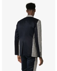 Мужской серый пиджак с узором "гусиные лапки" от Alexander McQueen