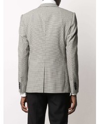 Мужской серый пиджак с узором "гусиные лапки" от Dolce & Gabbana
