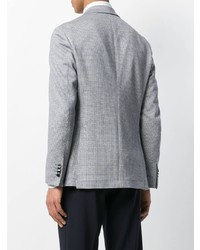 Мужской серый пиджак с узором "гусиные лапки" от Cantarelli
