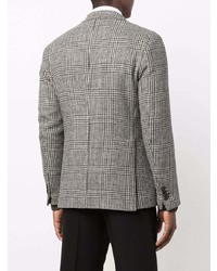 Мужской серый пиджак с узором "гусиные лапки" от Tagliatore