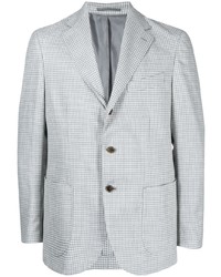 Мужской серый пиджак с узором "гусиные лапки" от Man On The Boon.