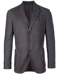 Мужской серый пиджак с узором "гусиные лапки" от Polo Ralph Lauren