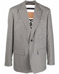 Мужской серый пиджак с узором "гусиные лапки" от Valentino
