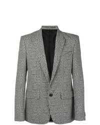 Мужской серый пиджак с цветочным принтом от Givenchy