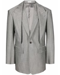 Мужской серый пиджак от Alexander McQueen