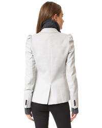 Женский серый пиджак от Veronica Beard