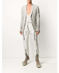 Мужской серый пиджак от Rick Owens