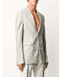 Мужской серый пиджак от Rick Owens