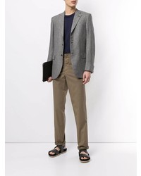 Мужской серый пиджак от Brioni