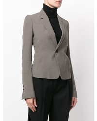 Женский серый пиджак от Rick Owens
