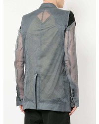 Мужской серый пиджак от Rick Owens