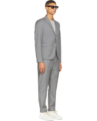 Мужской серый пиджак от Moncler