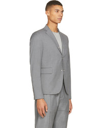 Мужской серый пиджак от Moncler