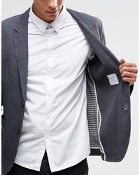 Мужской серый пиджак от Selected