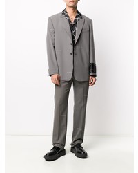 Мужской серый пиджак от Off-White