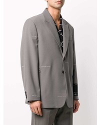 Мужской серый пиджак от Off-White