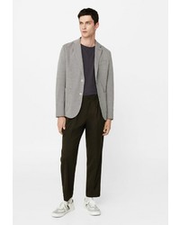 Мужской серый пиджак от Mango Man