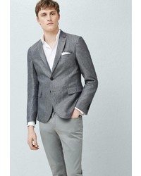 Мужской серый пиджак от Mango Man