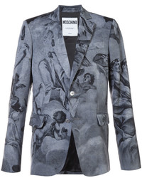 Мужской серый пиджак от Moschino