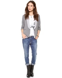 Женский серый пиджак от Soft Joie