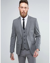 Мужской серый пиджак от New Look
