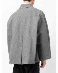 Мужской серый пиджак от Fumito Ganryu