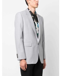 Мужской серый пиджак от Alexander McQueen