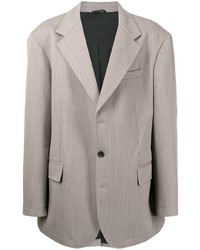 Мужской серый пиджак от Raf Simons