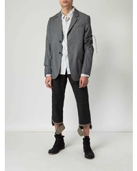 Мужской серый пиджак от Delada