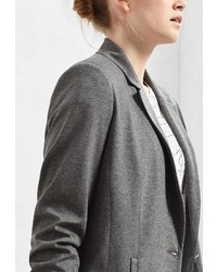 Женский серый пиджак от Violeta BY MANGO