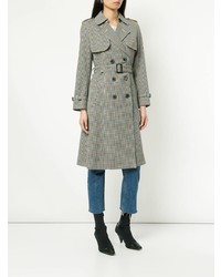 Женский серый плащ в клетку от GUILD PRIME