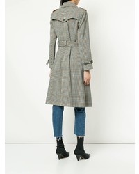 Женский серый плащ в клетку от GUILD PRIME