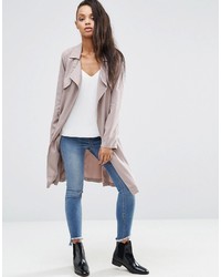 Женский серый плащ от Pepe Jeans